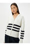 Zippered Cardigan Wide Collar Ribbed