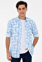 Men's Blue Long Sleeve Shirt 50235273-Vr036 - 3
