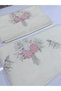 Hazangulu Bouquet Model Mother and Daughter Dowry Embroidery Cream Colored Towel - 6