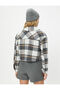 Crop Shirt Jacket Long Sleeve Soft Textured Flap Pocket Detailed - 4