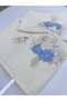 Hazangulu Bouquet Model Mother and Daughter Dowry Embroidery Cream Colored Towel - 2