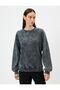 Crew Neck Sweatshirt 1923 Embroidered Faded Effect 100th Anniversary Special - 3