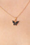 Gold Black Color Figure Women's Necklace - 2