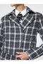 Crop Tweed Jacket Double Breasted Closure Zipper Detailed - 6
