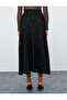 Melis Ağazat X Koton - Sequined Flared Midi Skirt - 4