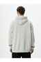 Far East Printed Hoodie Comfortable Cut Slogan - 4
