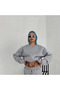 Winter Crew Neck Three Thread Basic Sweatshirt - Gray