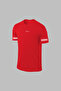 Plus Size Men's Red Dri-Fit Unprinted Round Neck Short Sleeve T-Shirt Shorts Bottom Top Set (4Xl-10X - 2