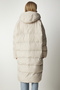 Long Oversize Hooded Puffer Coat - Stone Lnt0001 - 5