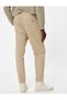 Gabardine Trousers with Lace-Up Waist and Pocket Detail, Cotton - 4