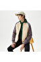 Men's Shirt Collar Color Blocked Brown Coat - 3