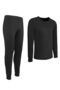 Tf Microfiber Raised Thermal Underwear Set Men's Black - 4