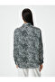 Leopar Printed Buttoned Shirt - 4