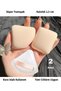 2 Pieces Dry Wet Face Nose Eye Cosmetic Set - Puff Cloth Sponge Pouch