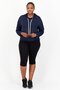 Women Sportswear Fit Long Sleeve Training Hoodie, Navy - 2