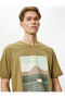 4sam10044hk 871 Khaki Men's Jersey Short Sleeve T-shirt