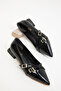Black Patent Leather Women's Classic Heeled Shoes 19764