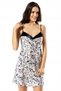 Navy Blue Velvet Dressing Gown Nightgown Set - 3