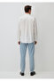 Striped White Shirt Regular Fit / Normal Cut 0211133-70057 - 4