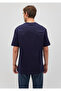 Navy Blue Printed T-shirt - Loose Fit 0612279 -84371 - 4