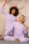 Fashion Line Women's Long Sleeve Combed Cotton Pajamas Suit 4175 - 3