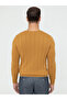 Mustard Slim Fit Crew Neck Knitwear Sweater 50240208-Vr072 - 4