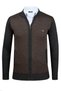 Men's Knitwear Cardigan Anthracite Zippered Pocket Detailed Patterned Steel Knit Classic Fit - 5011K