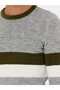 Khaki Slim Fit Crew Neck Knitwear Sweater 50271626-Vr027 - 7