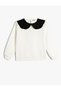 4wkg10594ak Girl Sweat Ecru