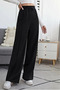 Women's Striped Wide Leg Sweatpants