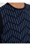 Navy Blue Slim Fit 100% Cotton Crew Neck Knitwear Sweater 50234952-Vr033 - 7