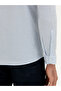 Blue Slim Fit Cotton Blended Striped Shirt 50284424-Vr036 - 7