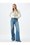 Crew Neck Cardigan Ribbed Buttoned Pocket Detailed Slim Fit - 2
