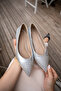 Eyya Silver Stone Detailed 2cm Special Flat Sole Women's Ballerinas - 4