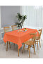 Orange Birthday Party Plastic Tablecloth, Halloween Halloween Concept Tablecloth 120X180 - 3
