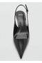 Kitten Heeled Open Back Shoes - 4