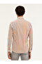 Brown Slim Fit Striped Shirt 50285448-VR029 - 5