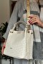 Large Size Knitted Embroidered Handmade Casual Women's Shoulder Bag - 7