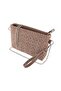 Braided Cappuccino Portfolio Bag. Cappuccino Clutch Bag. Evening Bag. Invitation Bag. Handbag. - 3
