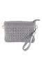 Braided Gray Portfolio Bag. Gray Clutch Bag. Evening Bag. Invitation Bag. Hand and Shoulder Bag. - 6