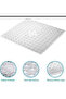 Classigue Baht Soft Non-Slip Shower Foot Massage Mat - Comfortable Non-Slip Bath Pad Size: 53cm X 53 cm Square - 7