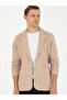 Brown Slim Fit Buttoned Jacket Collar Knitwear Cardigan 50296340-Vr122 - 4