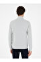 Gray Melange Regular Fit Cotton Blended Half Zipper Sweatshirt 50294015-Vr086 - 5