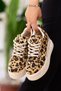 Orthopedic Hidden Heel Lacing Sole Stone Hidden Heel Leather Powder Light Sports Shoes Sneaker - 3