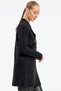 Sleeves hair braided knitwear blazer jacket black - 3