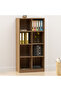 Wooden Display Shelves with 8 Storage Compartment, Freestanding Files, Showpieces, Zabrano - 2