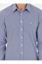 Navy Blue Slim Fit Cotton Striped Shirt 50291357-Vr033 - 6