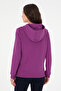 Women's Violet Basic Hooded Sweatshirt 50296931-Vr037 - 5