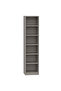 Wooden Storage Display Shelves 6-Tier Freestanding, Box Shelves, Light Concrete