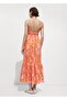 Patterned Long Dress - 4